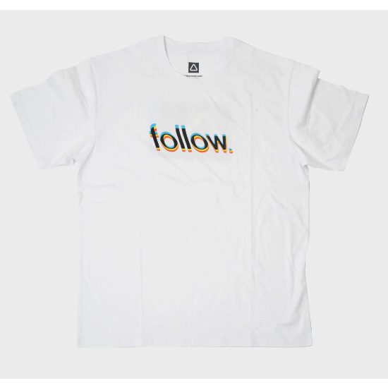 Follow Glitch T-Shirt 2023 - White