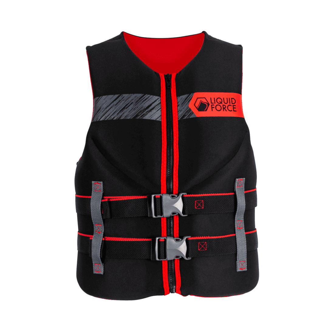 Liquid Force Hinge CGA Life Vest 2025 - Black/Red